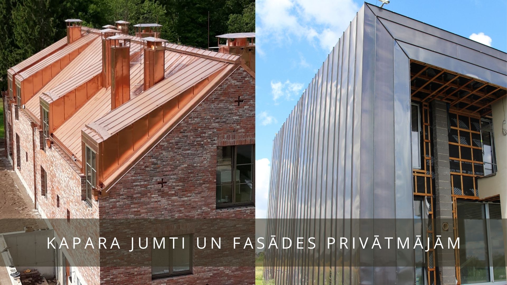 Vara jumti un fasādes privātmājai